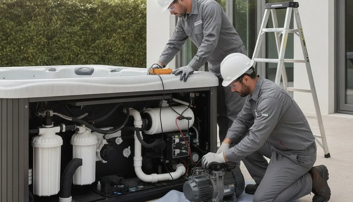 Spa repair service in Modesto, CA for home spas by local plumbers